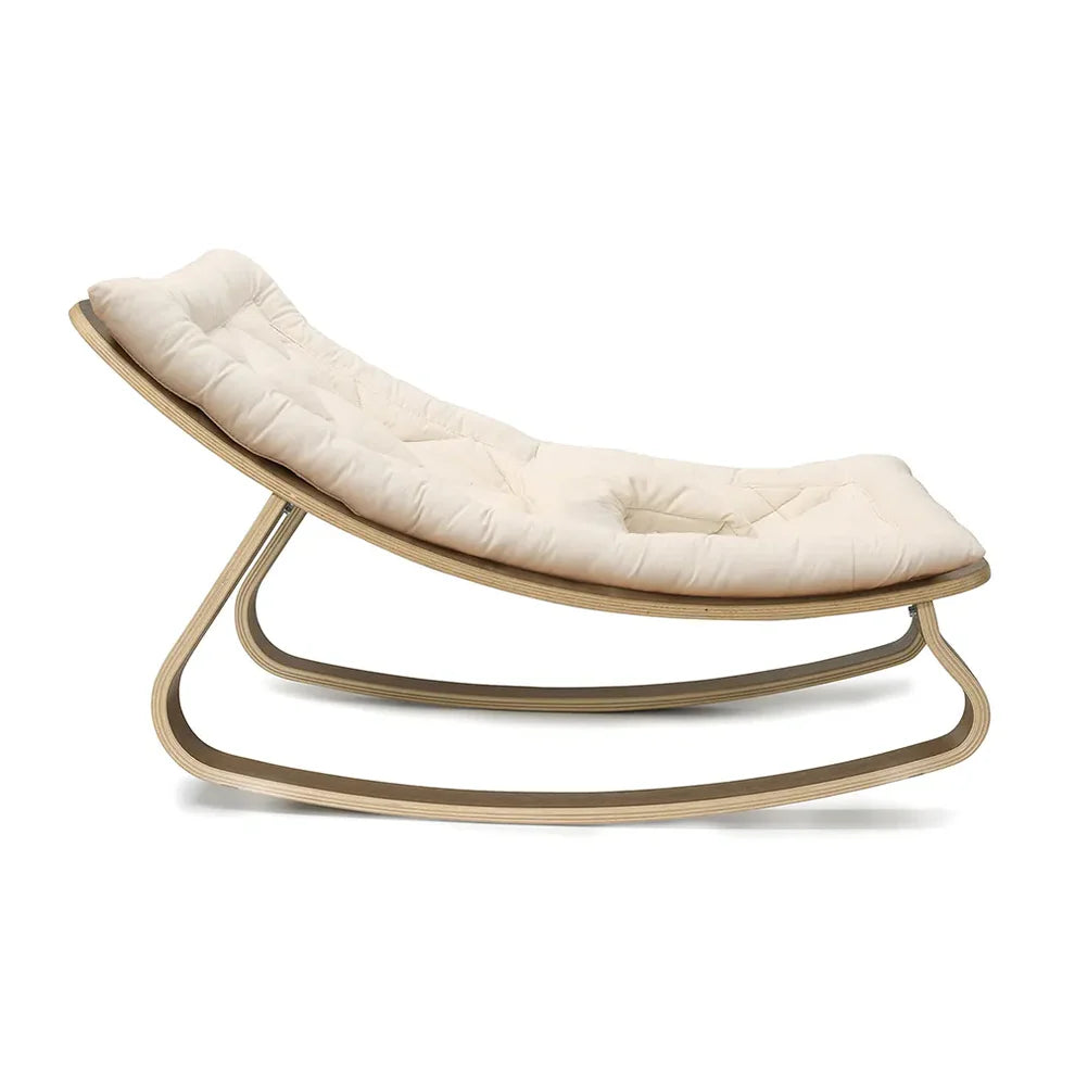 Charlie Crane ベビーバウンサー｜Babywippe LEVO Walnut｜Organic Milk