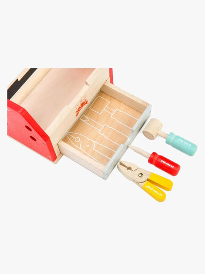 Le Toy Van  木製ツールボックス 11ピース｜工具セット｜おままごと