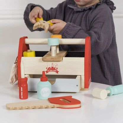 Le Toy Van  木製ツールボックス 11ピース｜工具セット｜おままごと