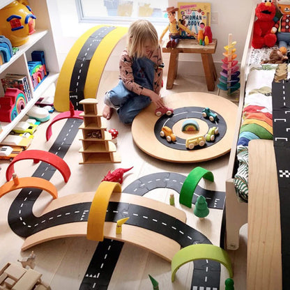 waytoplay　ハイウェイ 道路セット　40ピース｜柔らかく防水・室内外で遊べる