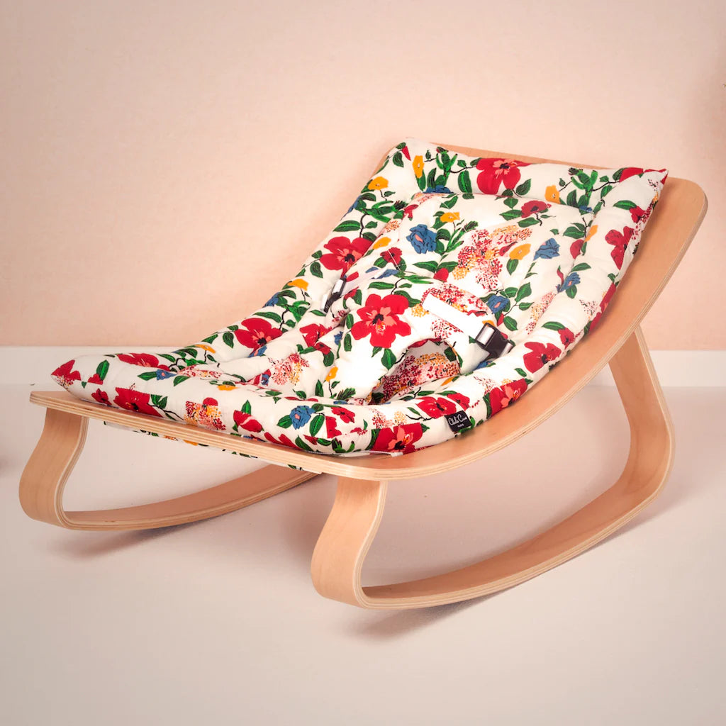 Charlie Crane ベビーバウンサー｜Babywippe LEVO Beech｜Hibiscus