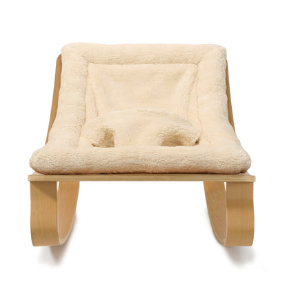 Charlie Crane ベビーバウンサー｜Babywippe LEVO Beech｜Fur Milk