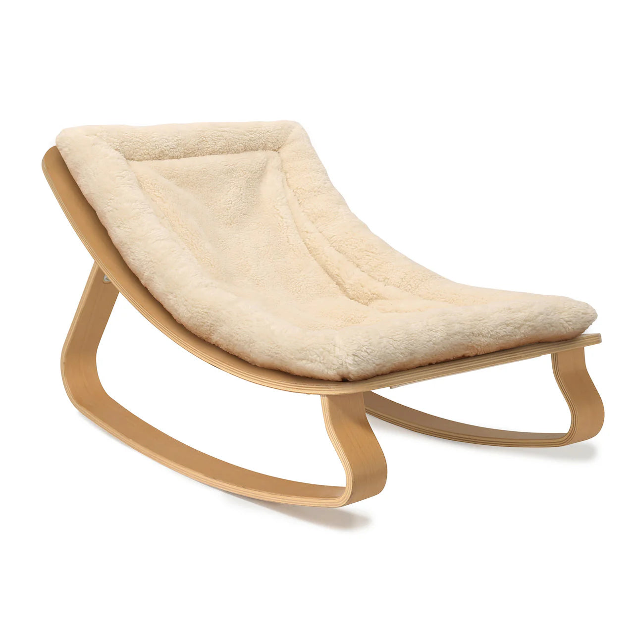 Charlie Crane ベビーバウンサー｜Babywippe LEVO Beech｜Fur Milk