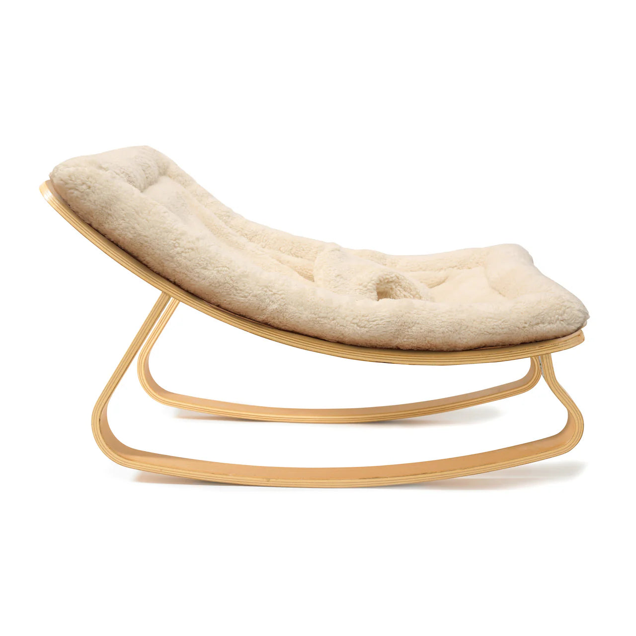 Charlie Crane ベビーバウンサー｜Babywippe LEVO Beech｜Fur Milk
