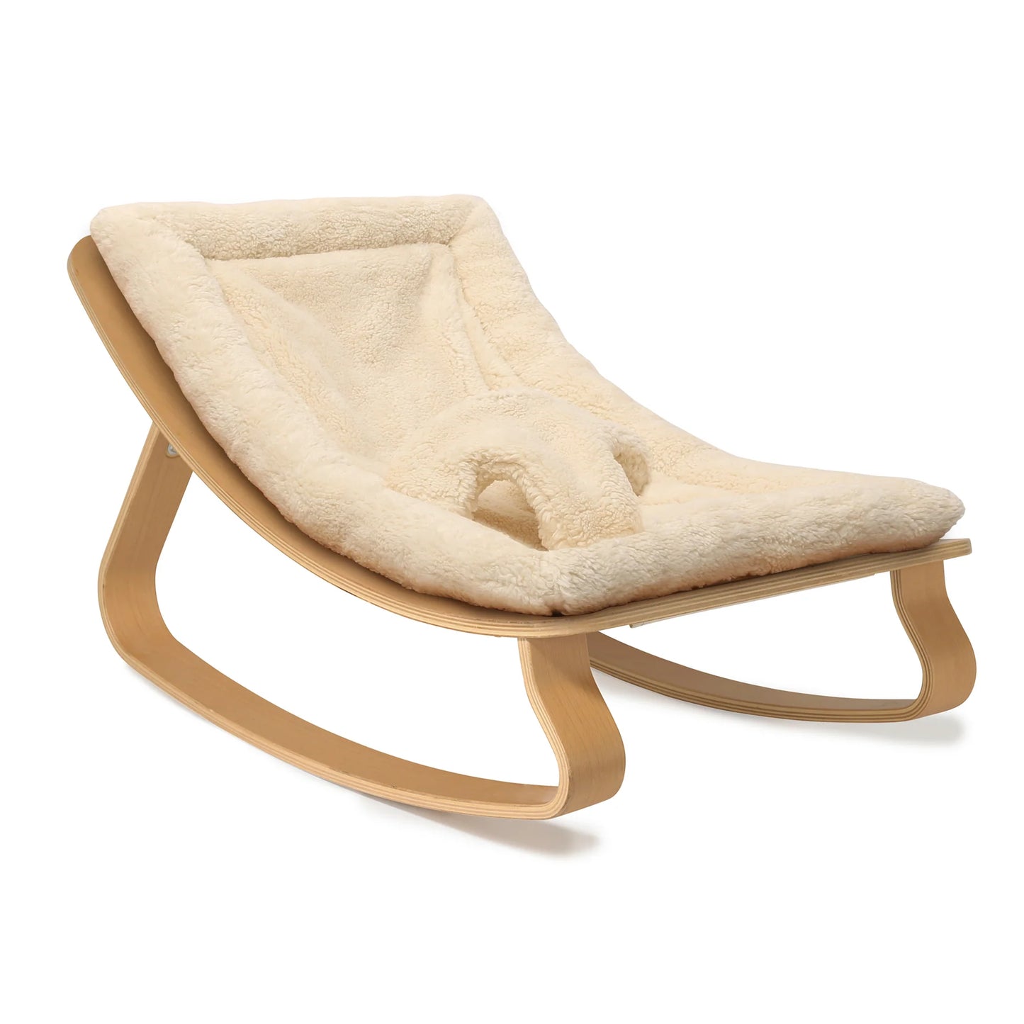 Charlie Crane ベビーバウンサー｜Babywippe LEVO Beech｜Fur Milk
