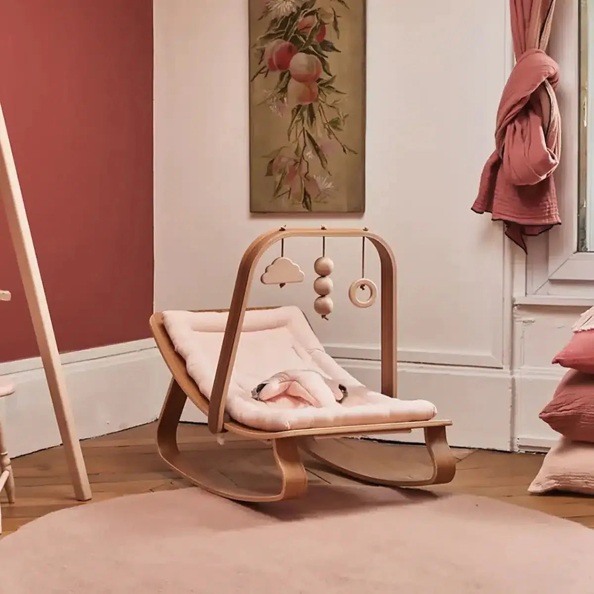 Charlie Crane ベビーバウンサー｜Babywippe LEVO Beech｜Nude
