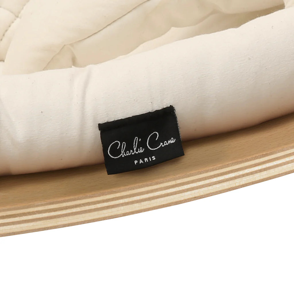 Charlie Crane ベビーバウンサー｜Babywippe LEVO Beech｜Organic Milk