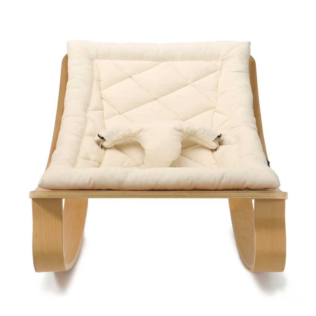 Charlie Crane ベビーバウンサー｜Babywippe LEVO Beech｜Organic Milk