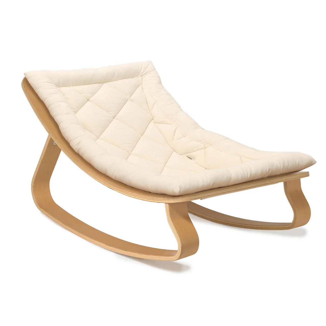 Charlie Crane ベビーバウンサー｜Babywippe LEVO Beech｜Organic Milk
