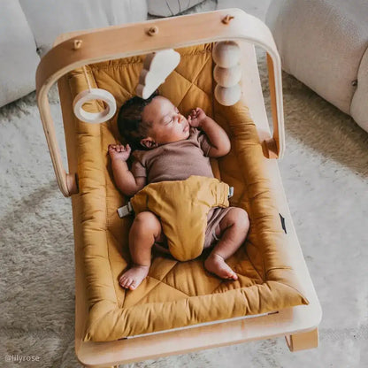 Charlie Crane ベビーバウンサー｜Babywippe LEVO Beech｜Camel