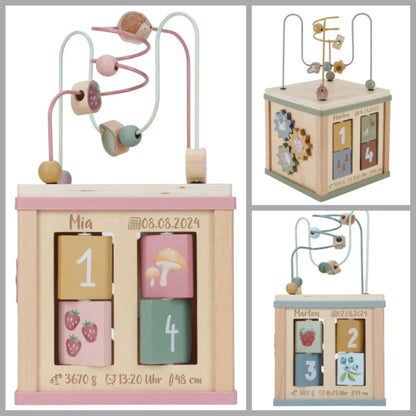 Little Dutch  木製アクティビティBOX｜名入れ・誕生日入り