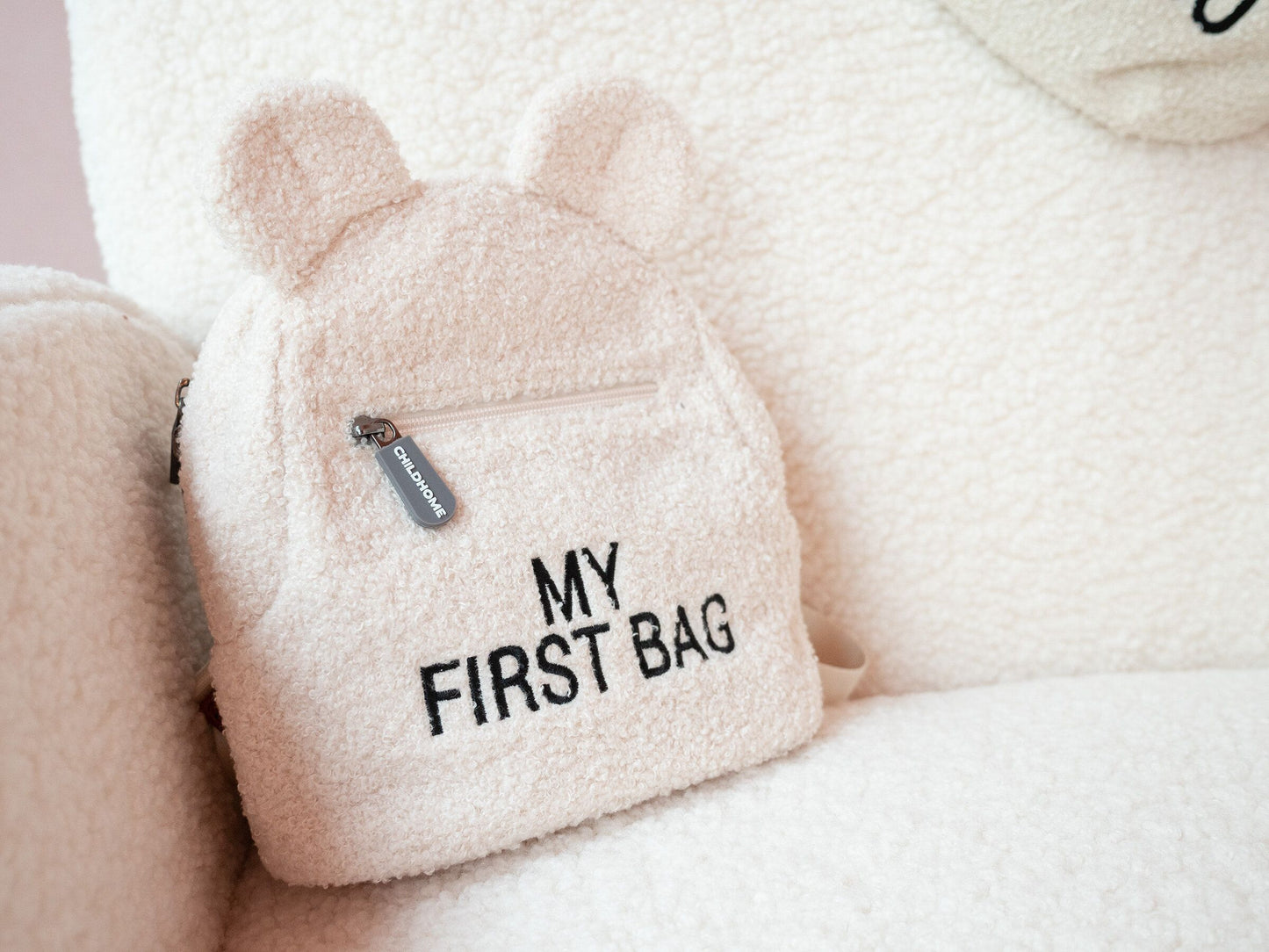 CHILDHOME  ベビーリュックサック　My First Bag｜Teddy Ecru｜キッズリュック