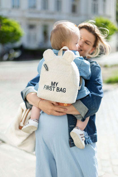 CHILDHOME  ベビーリュックサック　My First Bag｜Teddy Ecru｜キッズリュック