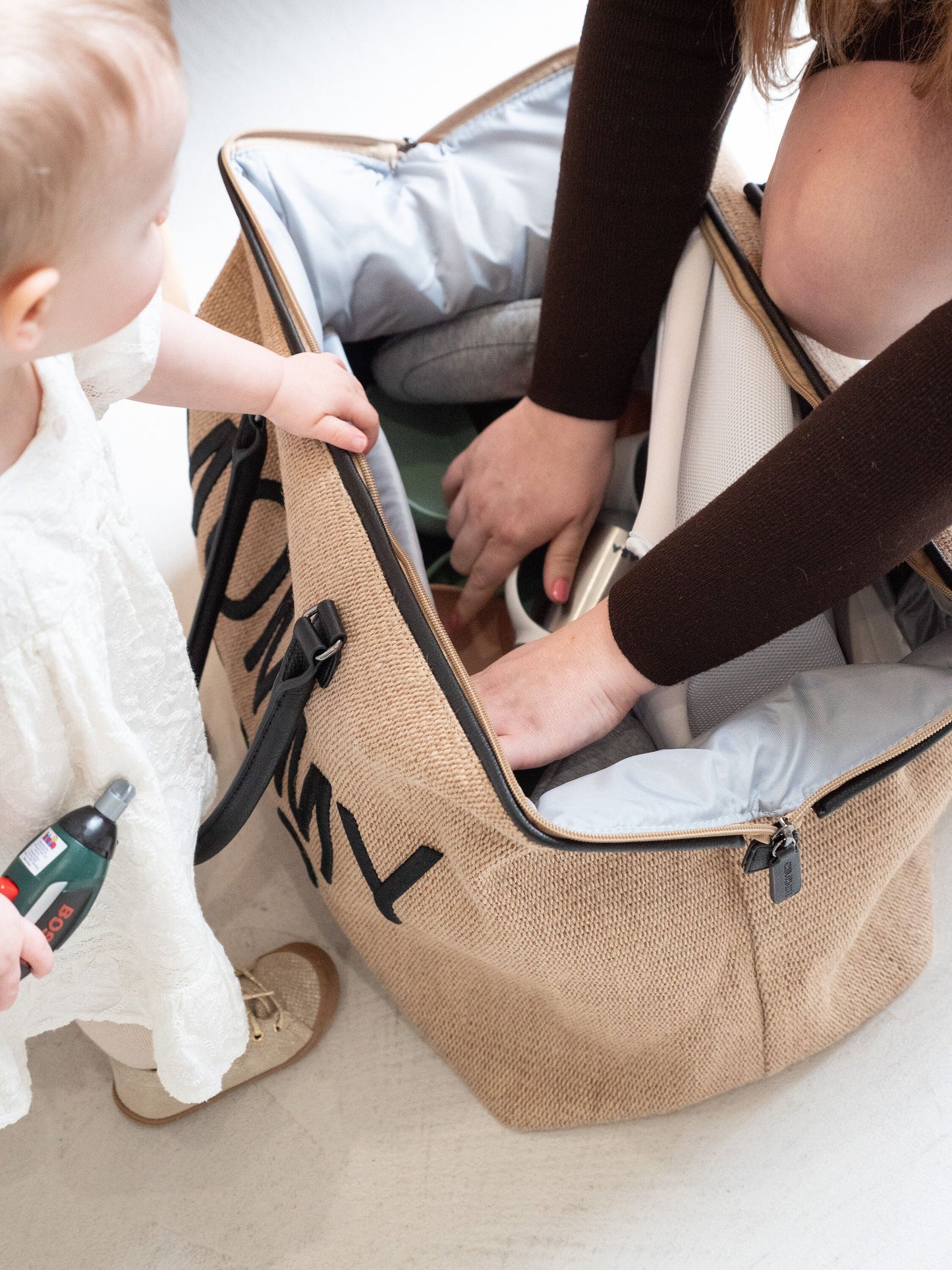 CHILDHOME   Mommy Bag 58L｜Raffia マザーズバッグ