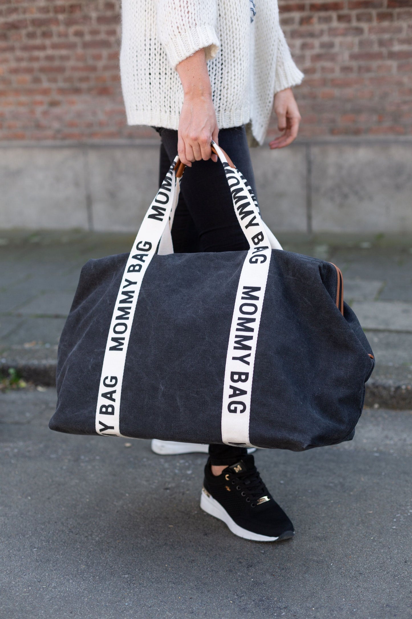 CHILDHOME   Mommy Bag-Signatur Canvas 58L｜マザーズバッグ  Black