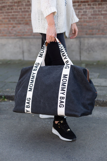 CHILDHOME   Mommy Bag-Signatur Canvas 58L｜マザーズバッグ  Black