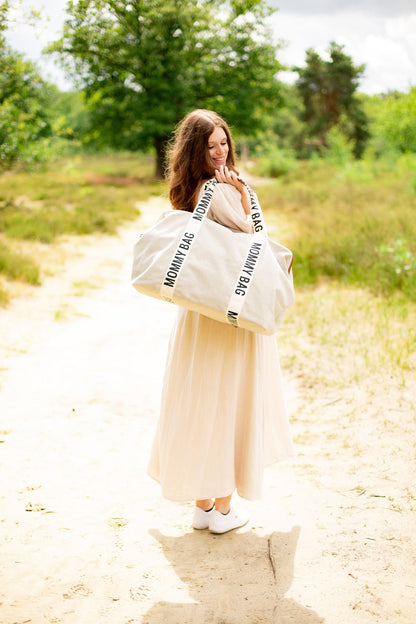 CHILDHOME   Mommy Bag-Signatur Canvas 58L｜マザーズバッグ  Ecru