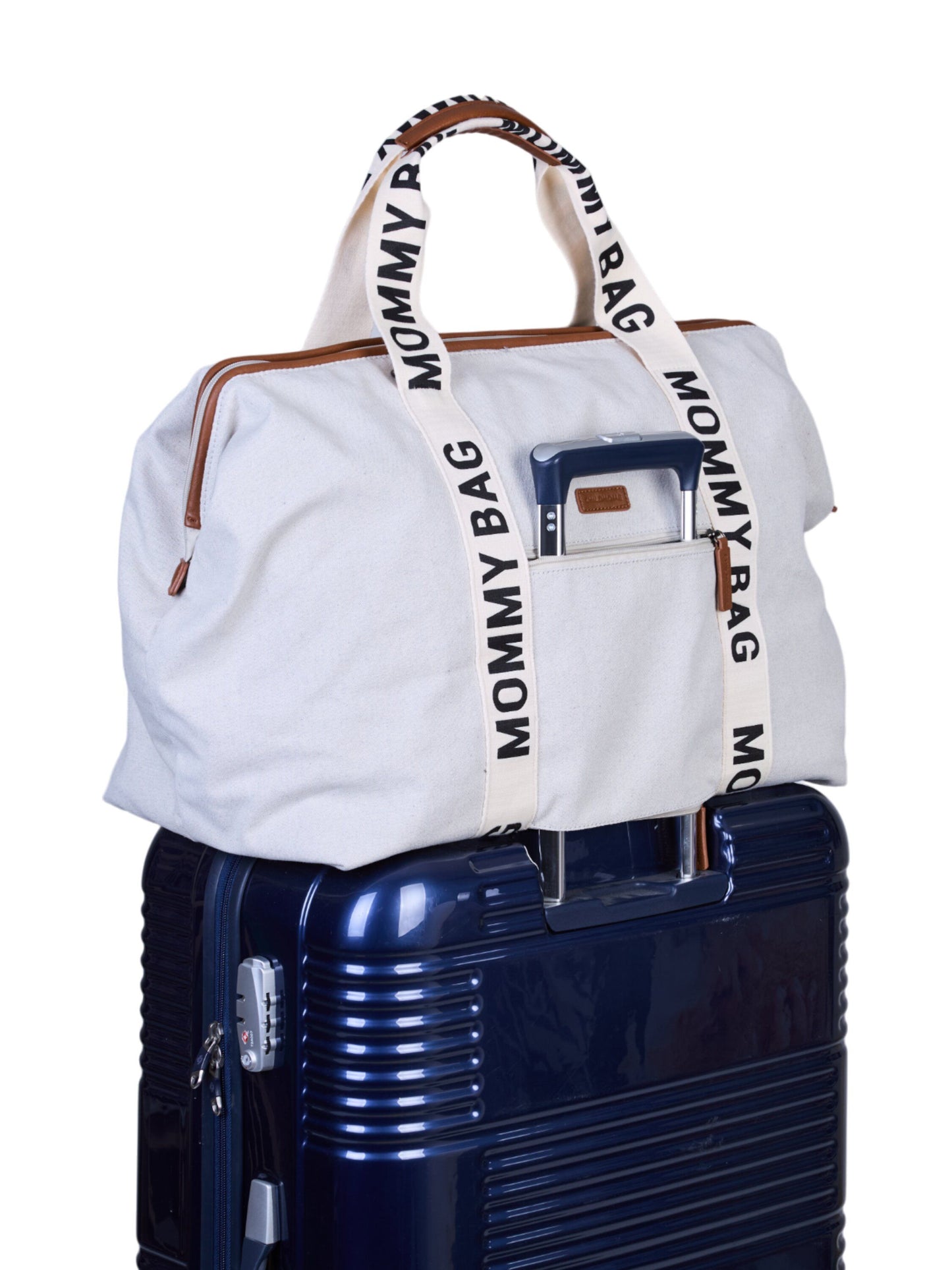 CHILDHOME   Mommy Bag-Signatur Canvas 58L｜マザーズバッグ  Ecru