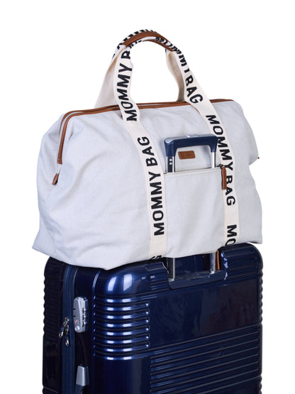 CHILDHOME   Mommy Bag-Signatur Canvas 58L｜マザーズバッグ  Ecru
