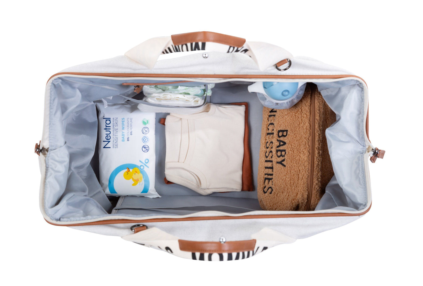 CHILDHOME   Mommy Bag-Signatur Canvas 58L｜マザーズバッグ  Ecru