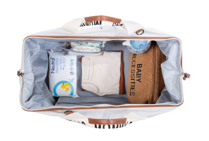 CHILDHOME   Mommy Bag-Signatur Canvas 58L｜マザーズバッグ  Ecru