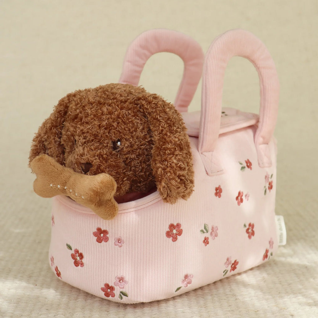 Little Dutch 子犬のジャッキー＆ほね・バッグ付き｜ぬいぐるみセット｜おままごと