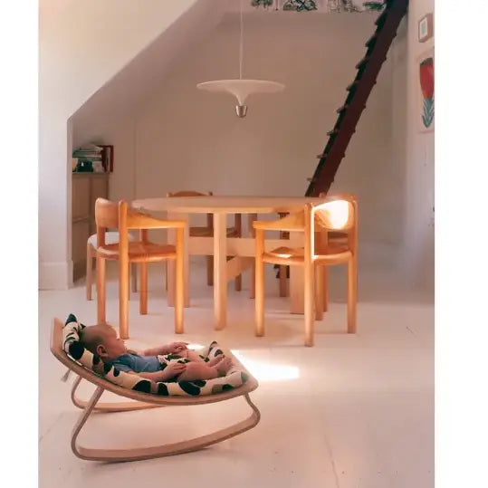 Charlie Crane ベビーバウンサー｜Babywippe LEVO Walnut｜ Leopard