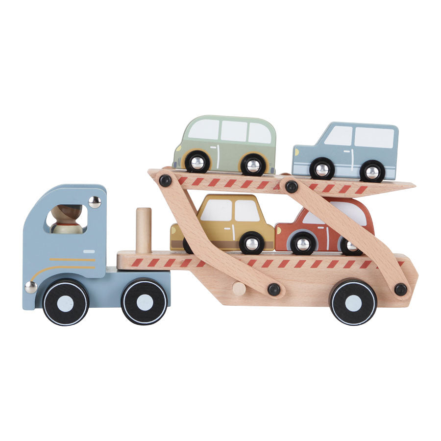 Little Dutch　トランスポーター&ミニカーセット｜名入れ　知育玩具