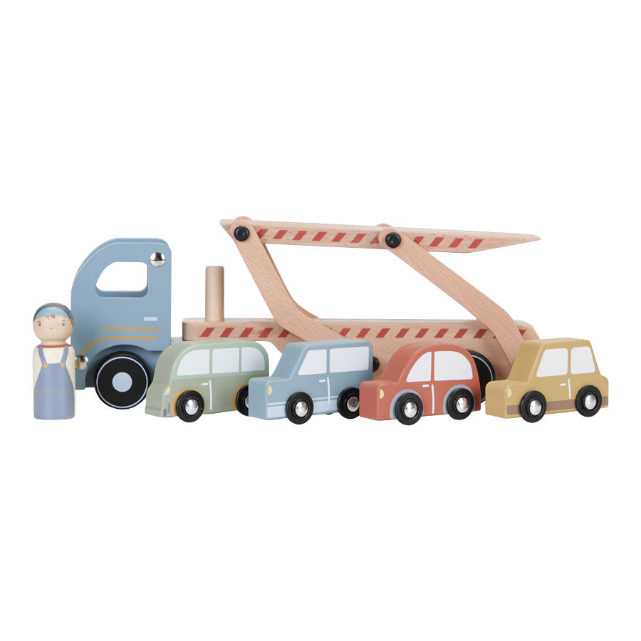 Little Dutch　トランスポーター&ミニカーセット｜名入れ　知育玩具
