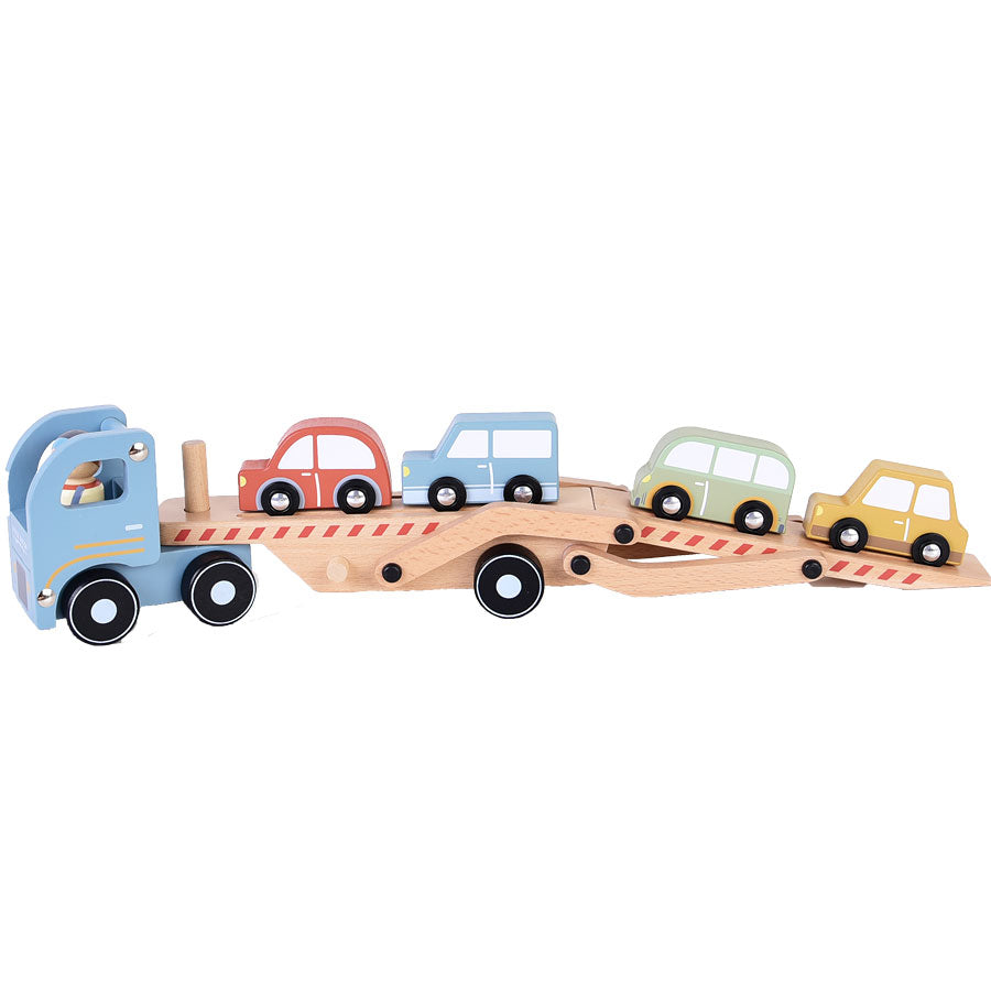 Little Dutch　トランスポーター&ミニカーセット｜名入れ　知育玩具