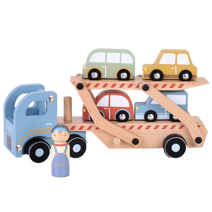 Little Dutch　トランスポーター&ミニカーセット｜名入れ　知育玩具