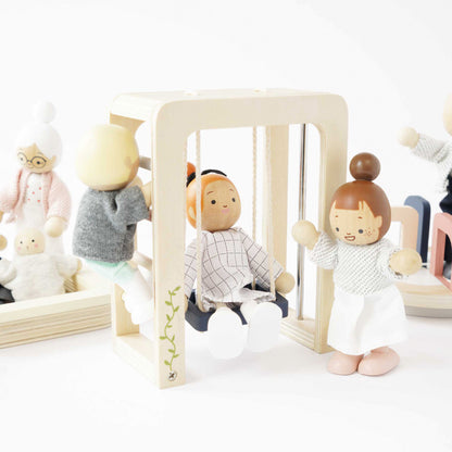 Le Toy Van  木製プレイグラウンドセット｜7つの遊具セット｜ドールハウス｜おままごと