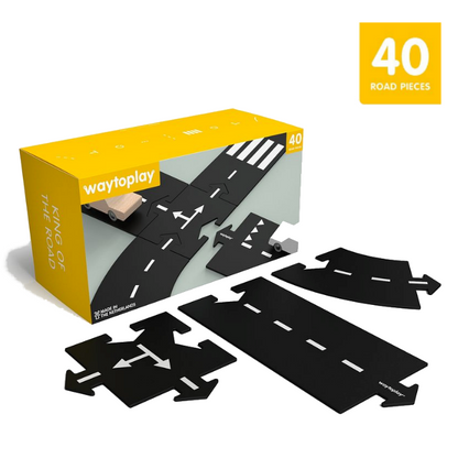 waytoplay　ハイウェイ 道路セット　40ピース｜柔らかく防水・室内外で遊べる