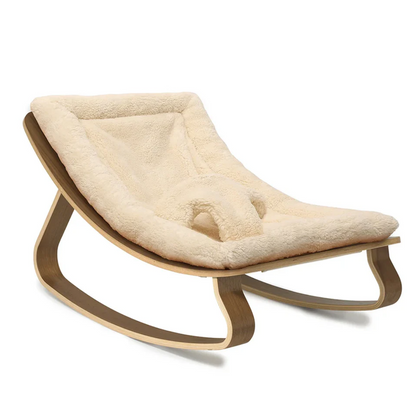 Charlie Crane ベビーバウンサー｜Babywippe LEVO Walnut｜Fur Milk