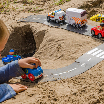 waytoplay　ハイウェイ 道路セット　24ピース｜柔らかく防水・室内外で遊べる