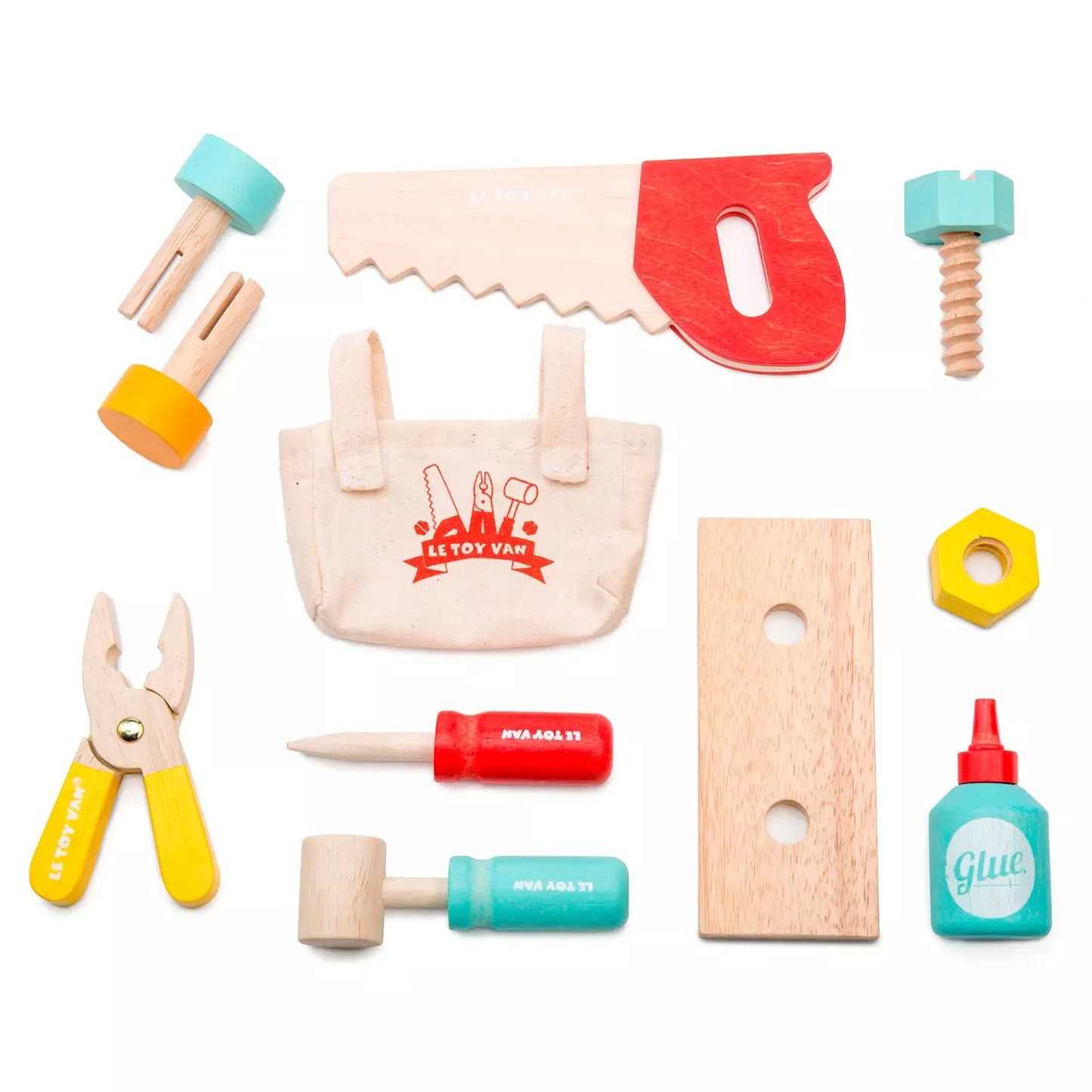 Le Toy Van  木製ツールボックス 11ピース｜工具セット｜おままごと